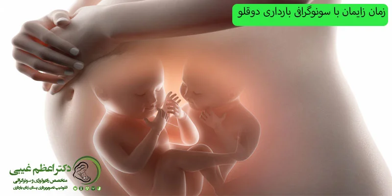 تعیین-زمان-زایمان-با-سونوگرافی-بارداری-دوقلو